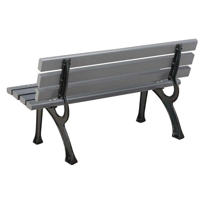 Global Industrial® Recycled Plastic Benches with Back, 48 x 23 x 28, Gray (GBE240125GY) Each