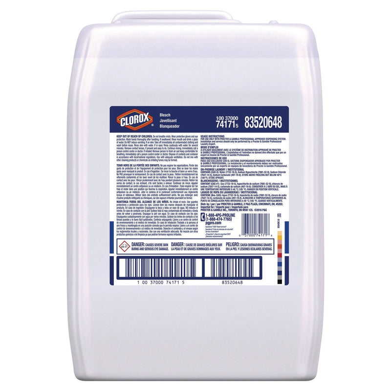 P&G Pro Line® Clorox Bleach Laundry Additive, Fresh Scent, 5 gal Bottle (PPL74171) Each