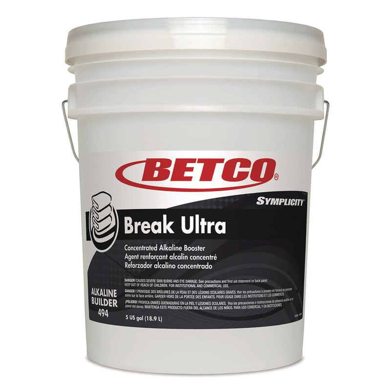 Betco® Symplicity Break Ultra Alkaline Booster, Unscented, 5 gal Pail (BET4947800) Each