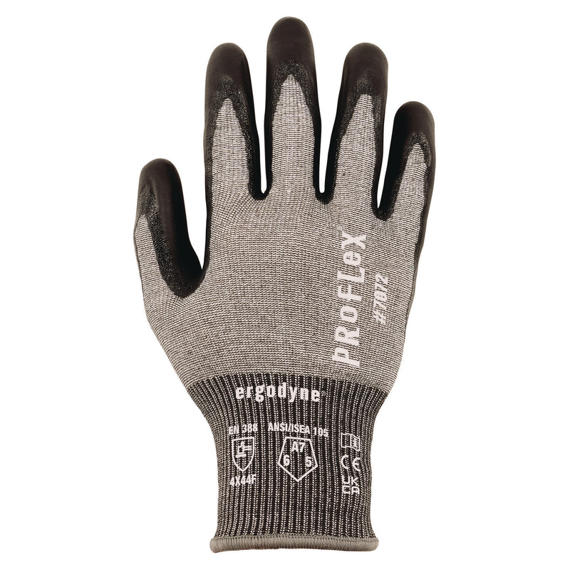 ProFlex 7072 ANSI A7 Nitrile-Coated CR Gloves, Gray, X-Small, Pair (EGO10311) 1 Pair