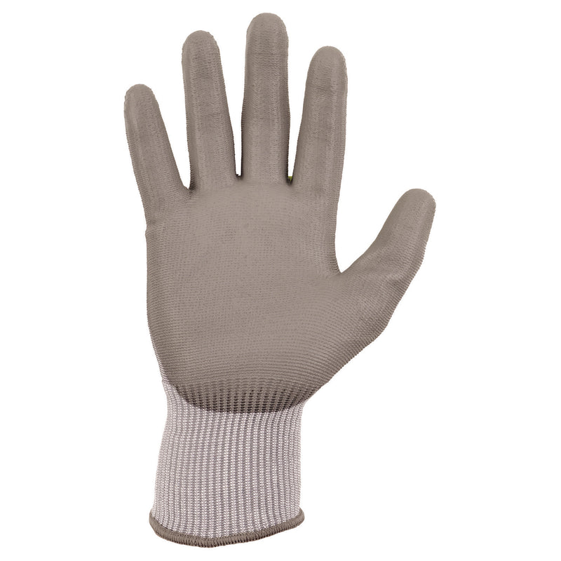 Ergodyne ProFlex 7024 ANSI A2 PU Coated CR Gloves, Gray, X-Small, Pair (EGO10401) 1 Pair
