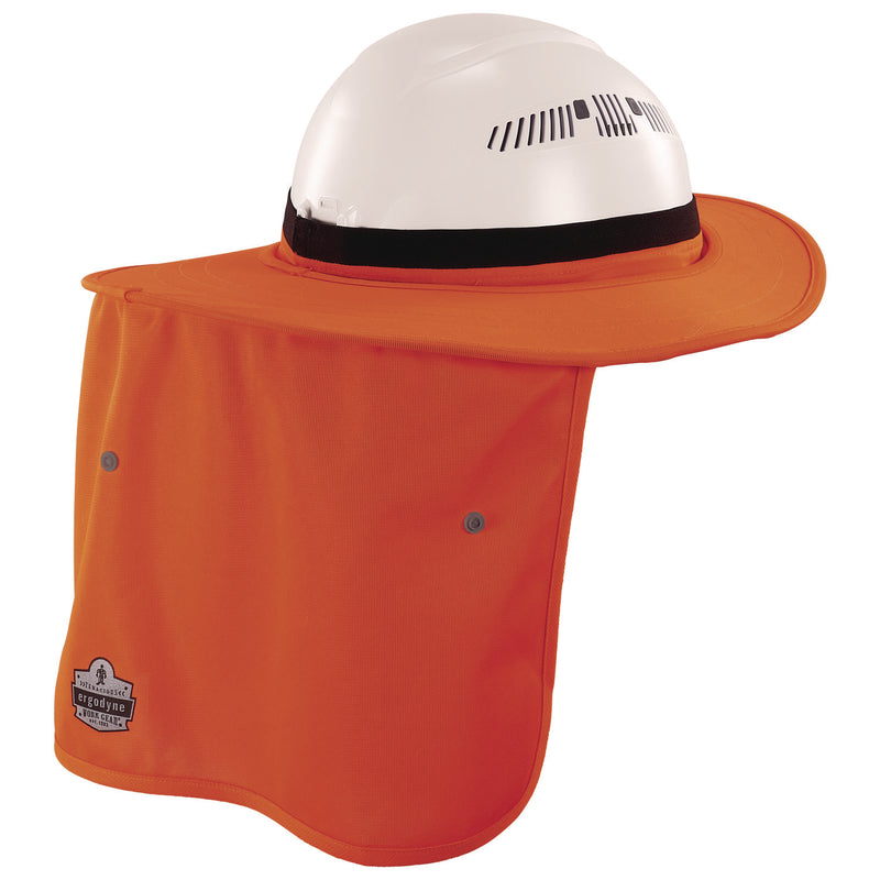 Ergodyne Chill-Its 6661 Universal Hard Hat Brim with Neck Shade, Orange (EGO12722) Each