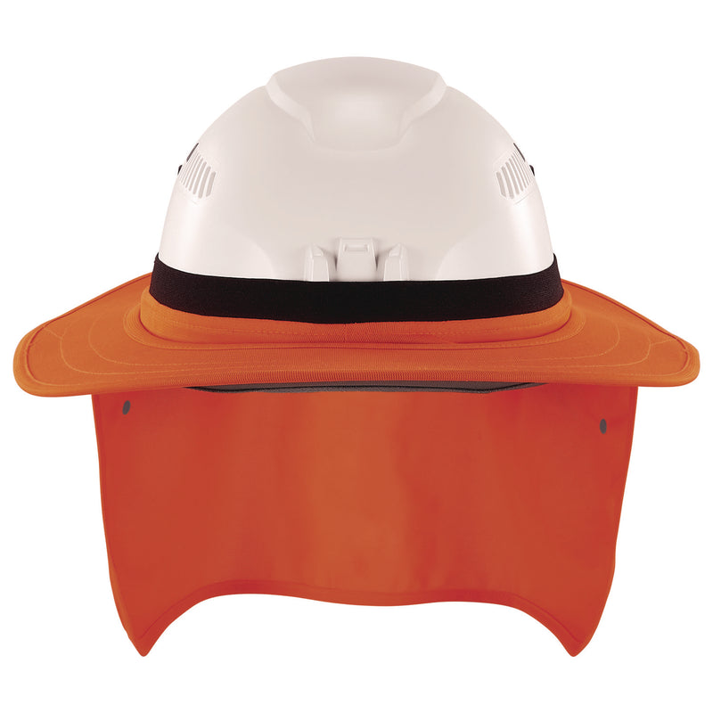 Ergodyne Chill-Its 6661 Universal Hard Hat Brim with Neck Shade, Orange (EGO12722) Each