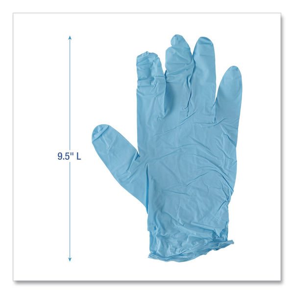 Boardwalk® Disposable Examination Nitrile Gloves, Powder-Free, XX-Large, 5 mil Thick, 9.5" Long, Blue, 100/Box, 10 Boxes/Carton (BWK382XXLCTA) Case of 1000
