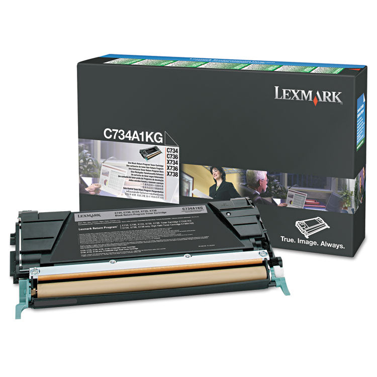 Lexmark™ X746H1KG Return Program High-Yield Toner, 12,000 Page-Yield, Black (LEXX746H1KG) Each