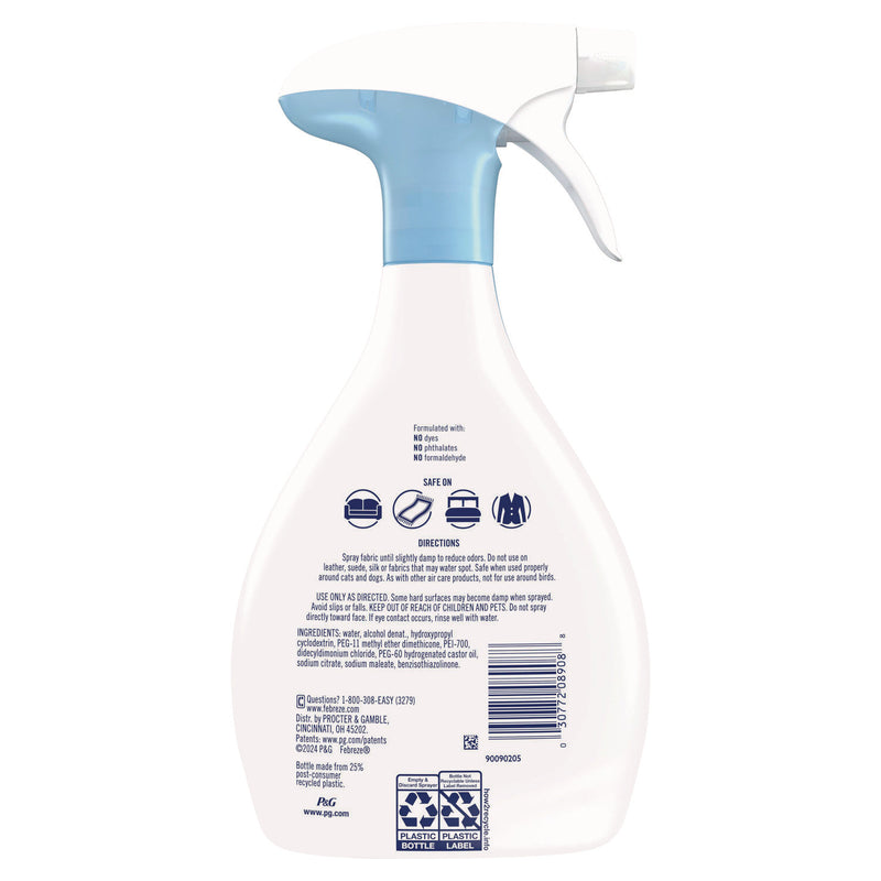 Febreze® FABRIC Refresher/Odor Eliminator, Unscented, 23.6 oz Spray Bottle, 4/Carton (PGC08908)