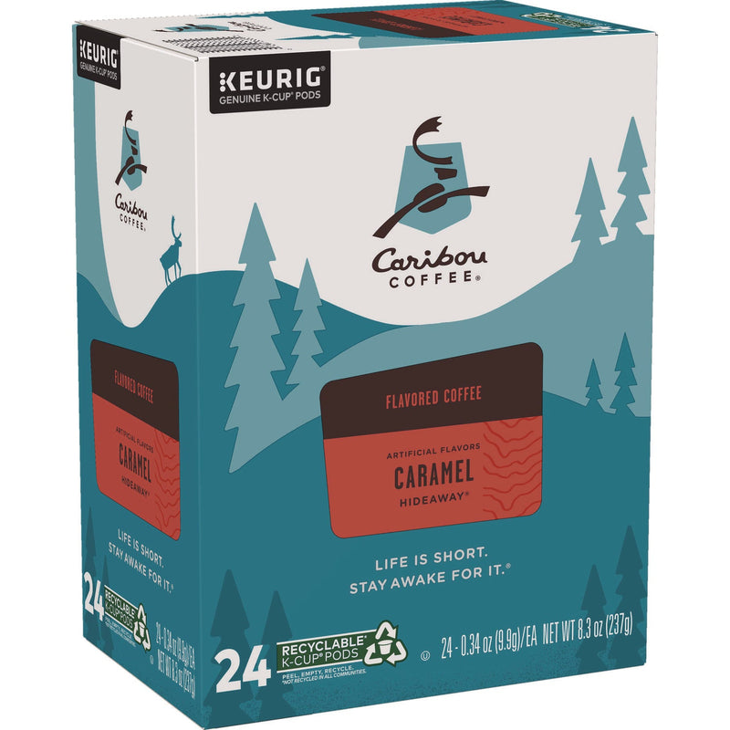 Caribou Coffee® Caramel Hideaway K-Cups, Mild Roast, 24/Box (GMT6996) Box of 24