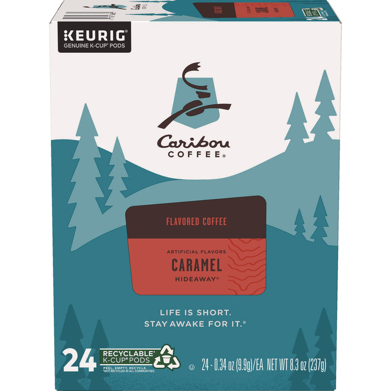 Caribou Coffee® Caramel Hideaway K-Cups, Mild Roast, 24/Box (GMT6996) Box of 24