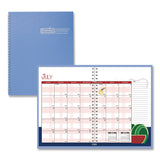 House of Doolittle™ Recycled Academic Year Illustrated Monthly Planner, 10 x 7, Light Blue Cover, 12-Month (July to June): 2025 to 2026 (HOD239508) Each