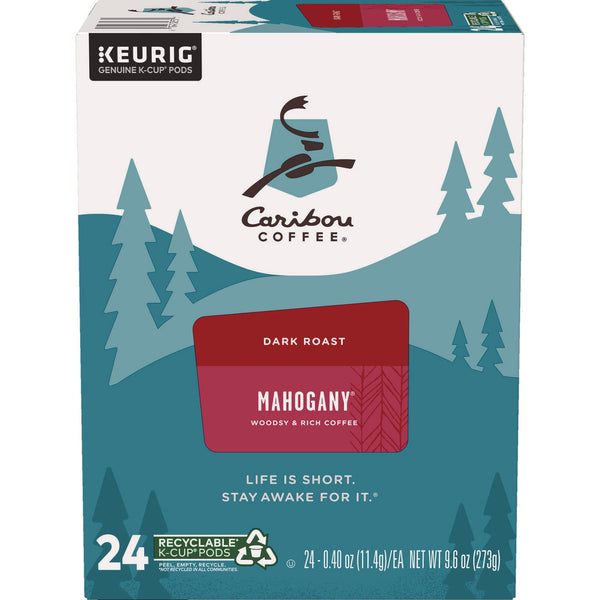 Caribou Coffee® Mahogany Coffee K-Cups, 24/ Box (GMT6990) Box of 24