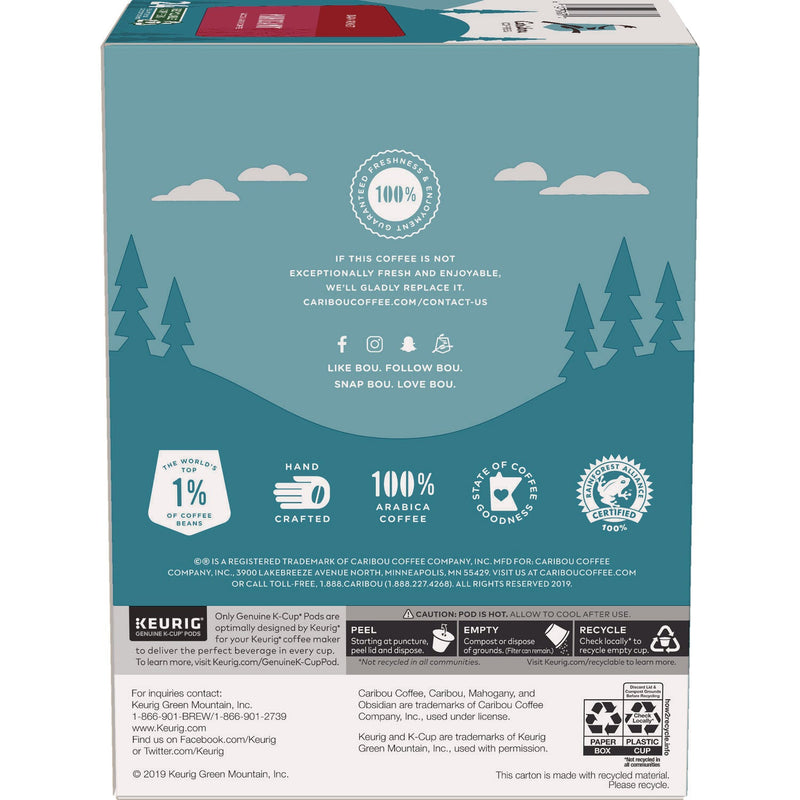 Caribou Coffee® Mahogany Coffee K-Cups, 96/Carton (GMT6990CT) Case of 96