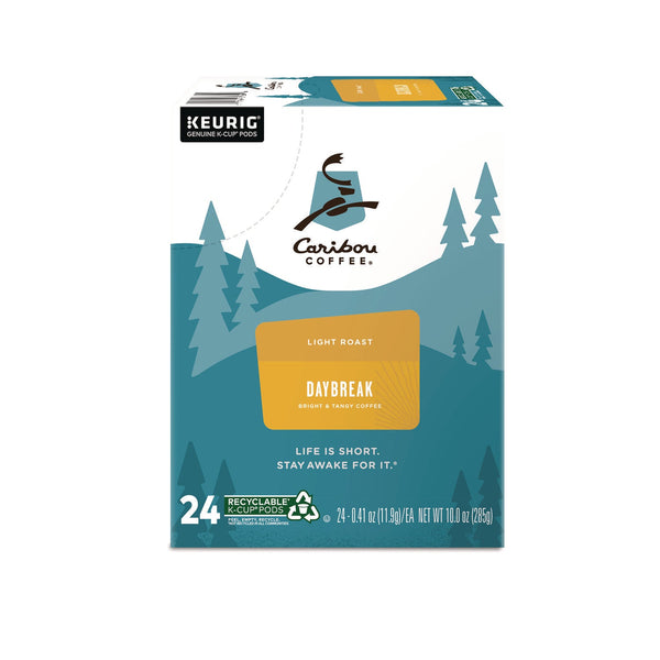 Caribou Coffee® Daybreak Morning Blend Coffee K-Cups, 24/Box (GMT6994) Box of 24