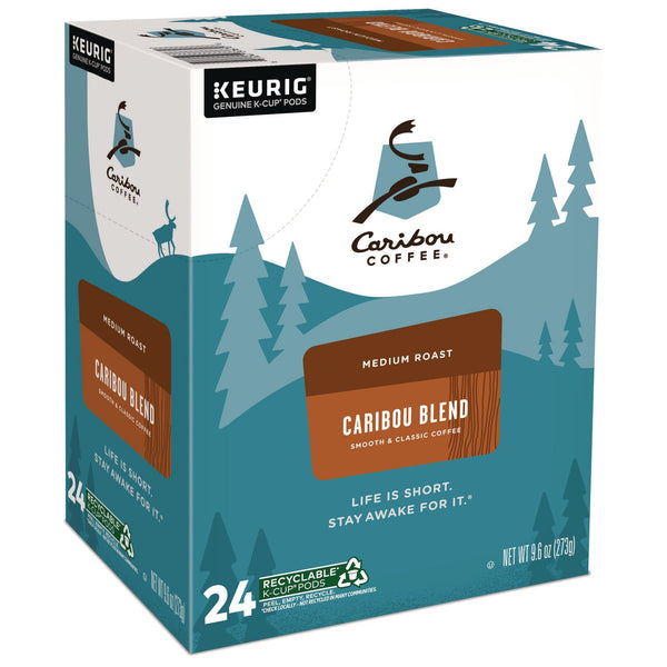 Caribou Coffee® Caribou Blend Coffee K-Cups, 24/Box (GMT6992) Box of 24