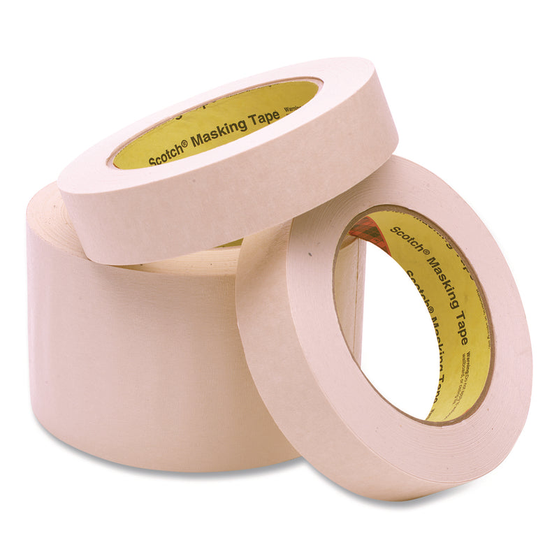 Scotch® General Purpose Masking Tape 234, 3" Core, 24 mm x 55 m, Tan, 9/Pack (MMM2341PK) Pack of 9