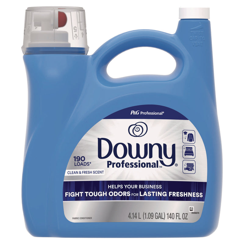 Downy Commercial Liquid Fabric Softener, Clean and Fresh Scent, 140 oz Pour Bottle, 4/Carton (PGC14121) Case of 4