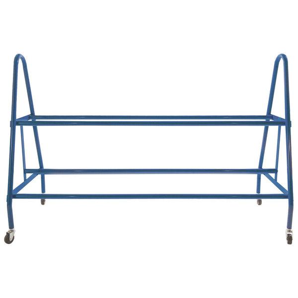 Champion Sports Heavy-Duty Deluxe Ball Cart, Metal, 132 lb Capacity, 17.5 x 59 x 35.75, Blue (CSIBRC18) Each