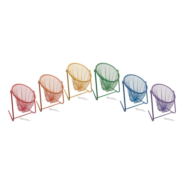 Champion Sports Multipurpose Target Net Set, 16" x 12.5", 15" Diameter, 6 Assorted Color Nets (CSITNM18SET) Each