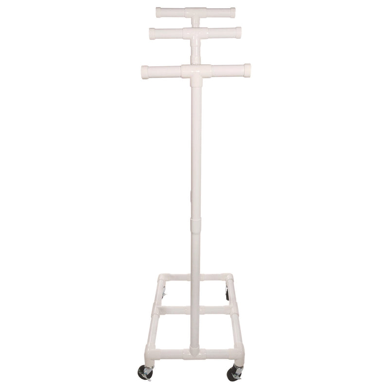 Champion Sports Jump Rope and Hoop Cart, Plastic, 19 x 28 x 69, White (CSIRHRACK) Each