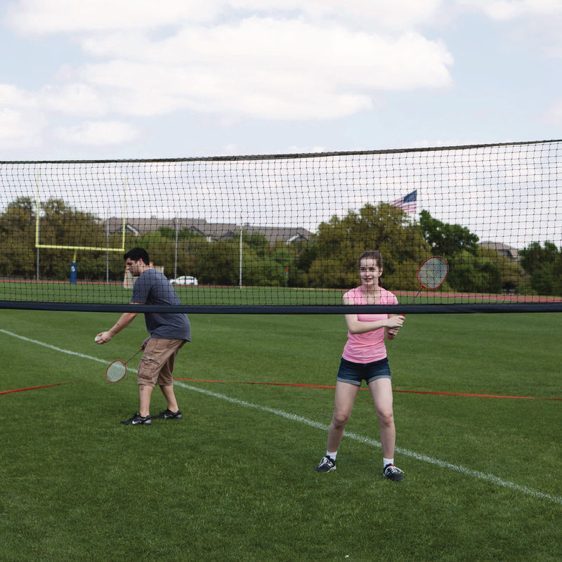Champion Sports Deluxe Volleyball/Badminton Tournament Set, (4) Rackets/(2) Shuttlecocks/(2) Birdies/Net/Pump/Volleyball (CSICG202) Each