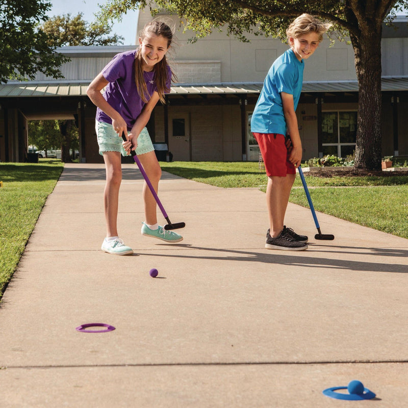 Champion Sports Mini Golf Set, 12 Balls/6 Putters/18 Rings/3 Target Holes (CSIMGSET) Each