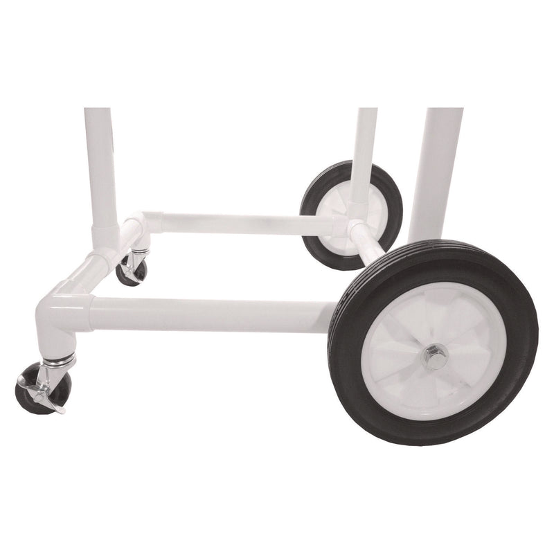 Champion Sports Hoop Storage Rack, Plastic, 176 lb Capacity, 26 x 22 x 49, White (CSIHCRACK) Each
