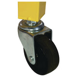 Champion Sports Full Size Lockable Ball Locker, Metal, 132 lb Capacity, 24 x 42 x 29.75, Yellow (CSILRCL) Each