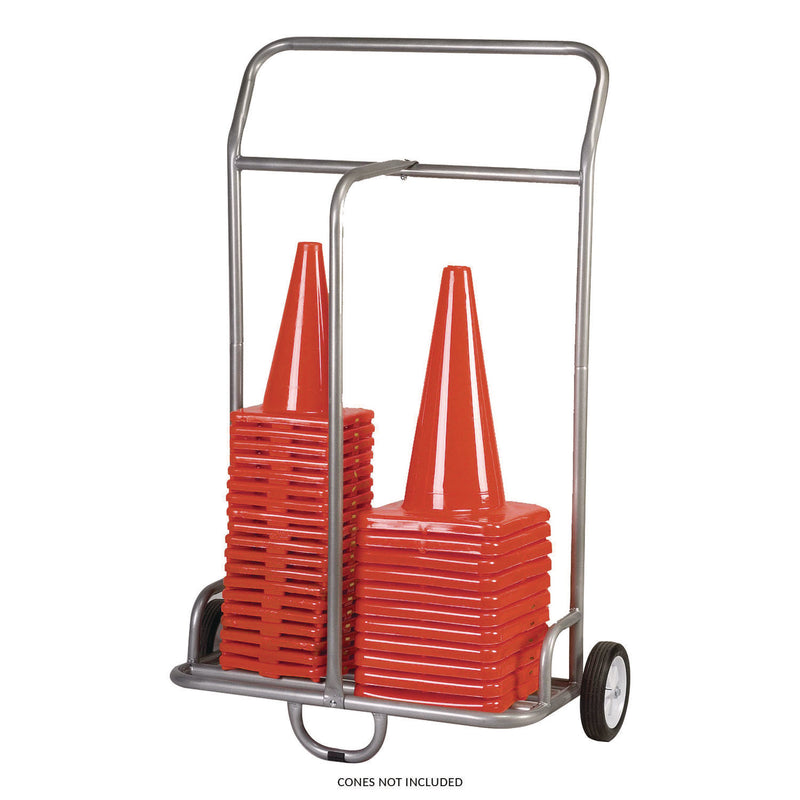 Champion Sports Combination Equipment Cart, Metal, 132 lb Capacity, 16 x 32 x 48, Silver (CSICSCART) Each