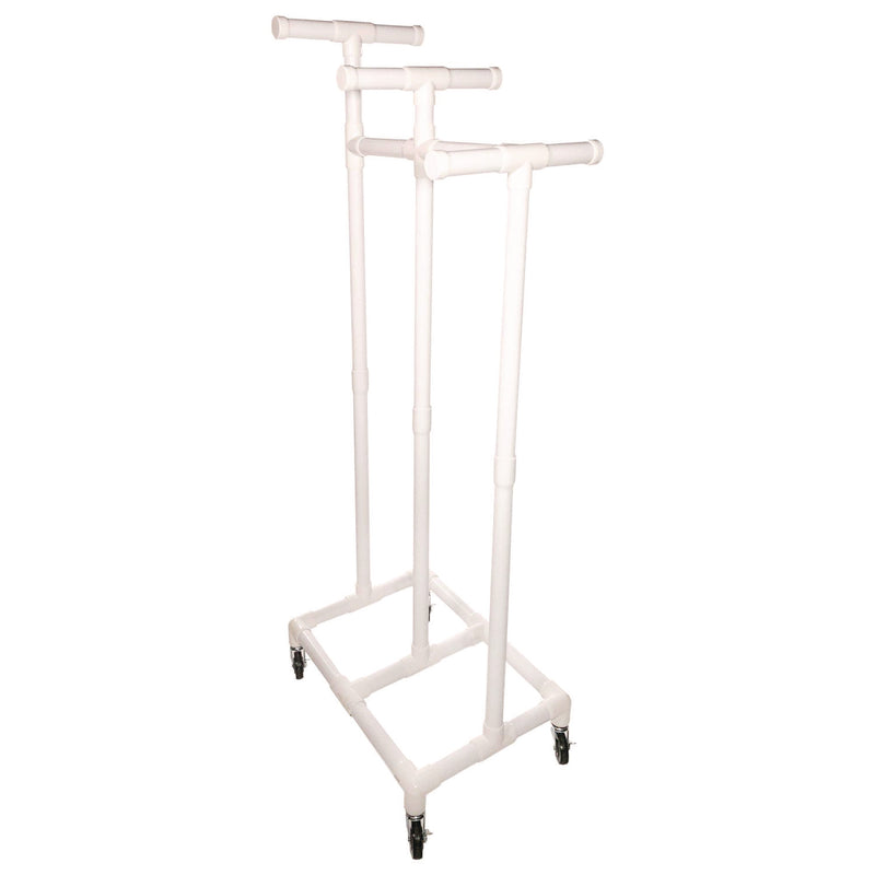 Champion Sports Jump Rope and Hoop Cart, Plastic, 19 x 28 x 69, White (CSIRHRACK) Each