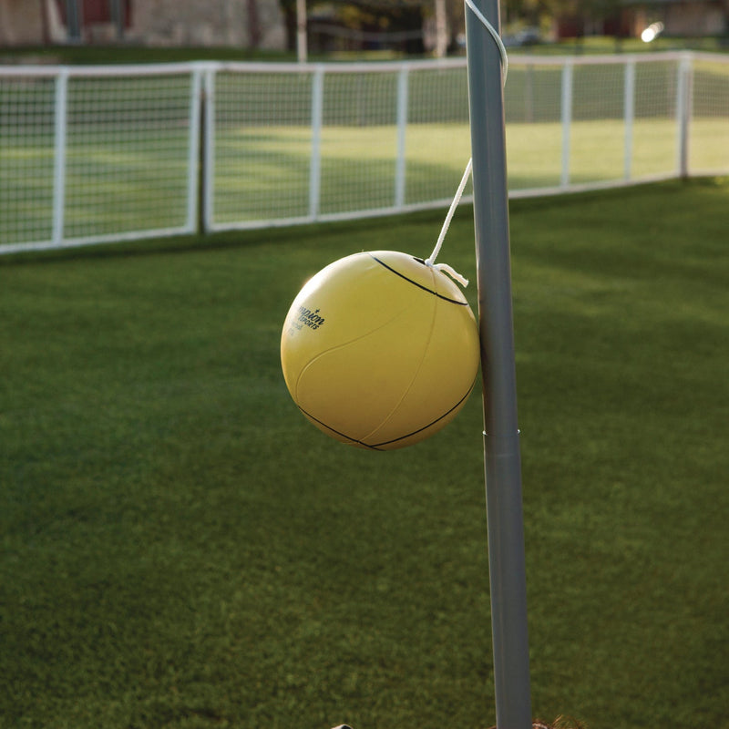 Champion Sports Deluxe Tetherball Tournament Set, Ball/24" Telescopic Poles/102" Cord/Carry Case/Pump/Needle (CSICG207) Each