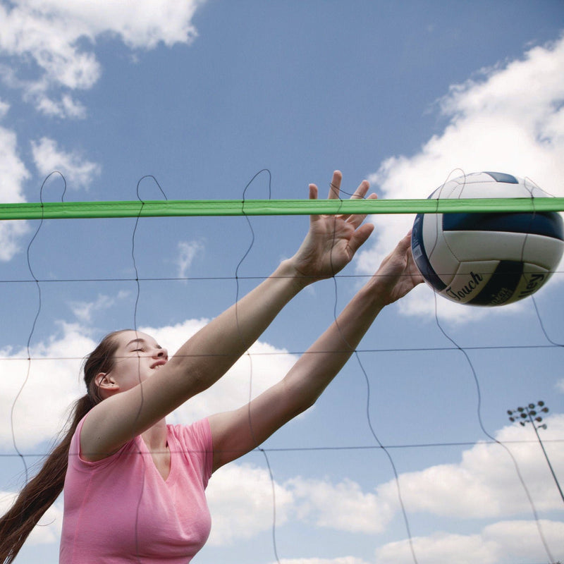 Champion Sports Deluxe Volleyball Set, Official-Size Volleyball, Volleyball Net (CSIVBSET) Each