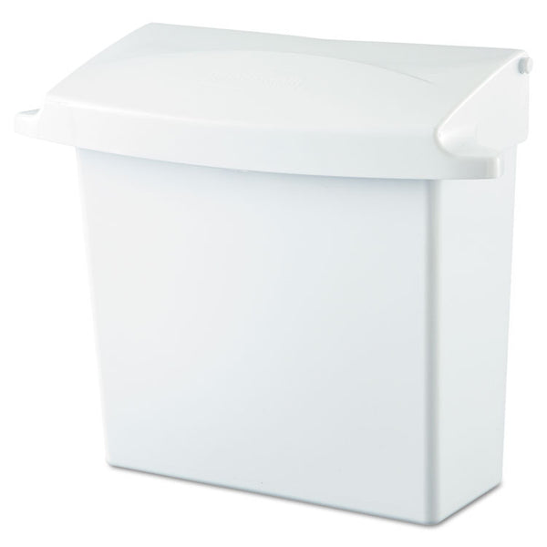 Rubbermaid® Commercial Sanitary Napkin Receptacle with Rigid Liner, Plastic, White (RCP614000)