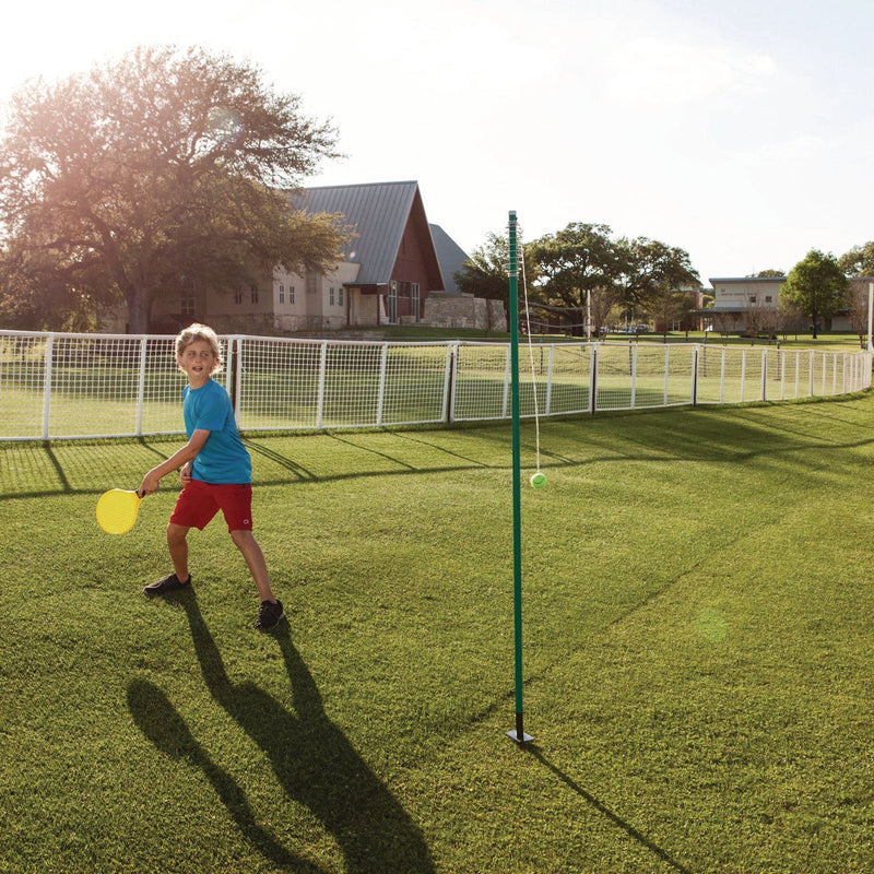 Champion Sports Tether Tennis Game Set, Two Paddles, Two Tennis Balls (CSITTGAME) Each