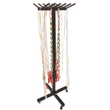 Champion Sports Portable Jump Rope Metal Rack, 23" x 23" x 65", Black (CSIJRS12M) Each