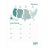 House of Doolittle™ 100% Recycled MonoBright Monthly/Weekly Planner, 11 x 8.5, Green/Gold Cover, 12-Month (July to June): 2025 to 2026 (HOD283509) Each