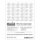 House of Doolittle™ 100% Recycled Deco Days Monthly Planner, 11 x 8.5, Black/Gold Cover, 12-Month (Jan to Dec): 2026 (HOD29102) Each