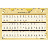 House of Doolittle™ 100% Recycled Academic Honeycomb Laminated Wall Calendar, 24 x 37, Tan/Yellow Sheets, 12-Month (July-June): 2024 to 2025 (HOD39855) Each