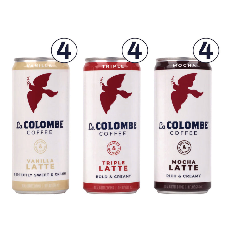 La Colombe® Draft Latte Cold Brew, Assorted Flavors, 9 oz Can, 12/Carton (GRR22002272) Case of 12