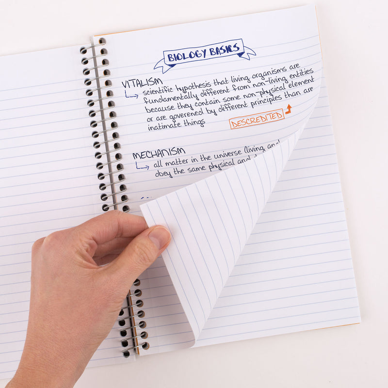 Five Star® Wirebound Notebook, 2-Subject, Medium/College Rule, Assorted Cover Color, (80) 9.5 x 6.52 Sheets, 6/Pack (MEA840029A) Pack of 6