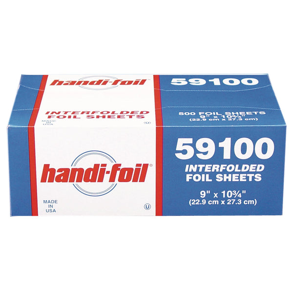 HFA® Interfolded Foil Sheets, 55 Gauge, 9 x 10.75, 500 Sheets/Box, 6 Boxes/Carton (HFA59100) Case of 3000
