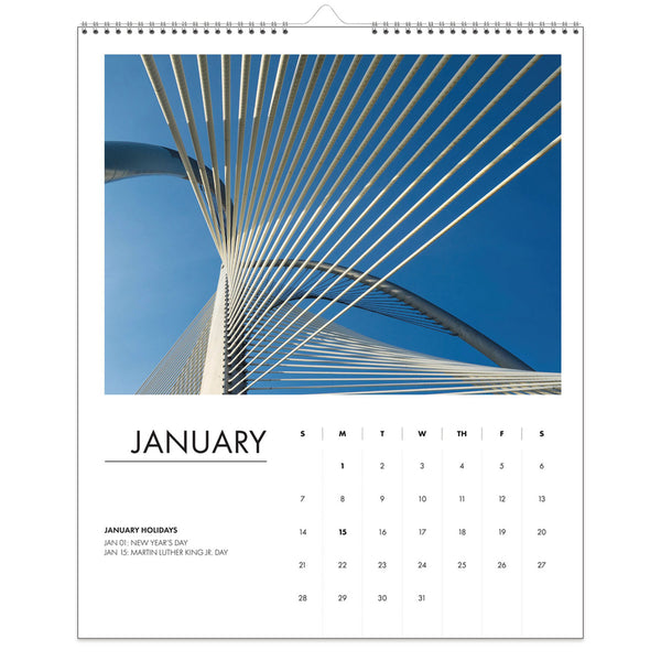 House of Doolittle™ 100% Recycled Abstract Architecture Photos Wall Calendar, 14 x 11, White Sheets, 12-Month (Jan-Dec): 2026 (HOD315) Each