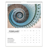 House of Doolittle™ 100% Recycled Abstract Architecture Photos Wall Calendar, 14 x 11, White Sheets, 12-Month (Jan-Dec): 2026 (HOD315) Each