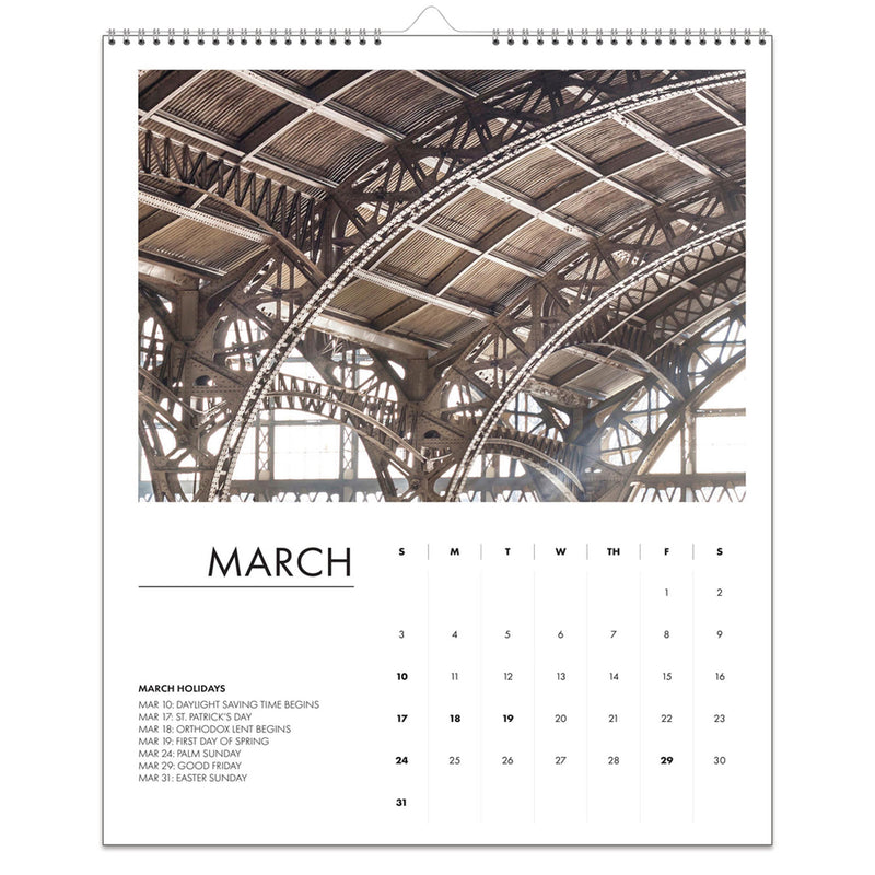 House of Doolittle™ 100% Recycled Abstract Architecture Photos Wall Calendar, 14 x 11, White Sheets, 12-Month (Jan-Dec): 2026 (HOD315) Each