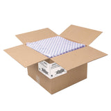 Paterson Grease-Resistant Food Wrap, 12" x 12", Blue Check, 5,000/Carton (PDHWG01014) Case of 5000