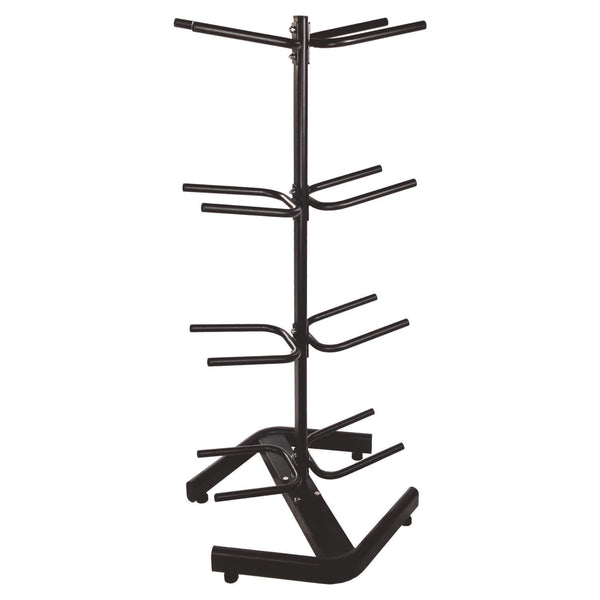 Champion Sports U-Ring Double Medicine Ball Tree, 28" x 28" x 60", Black (CSIDTM1) Each