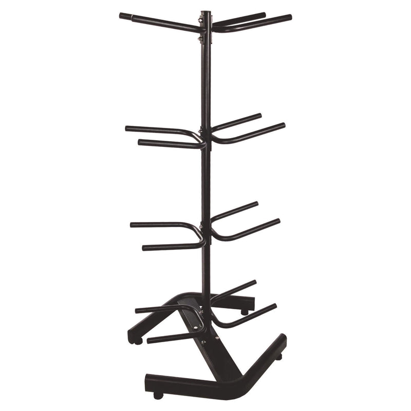 Champion Sports U-Ring Double Medicine Ball Tree, 28" x 28" x 60", Black (CSIDTM1) Each