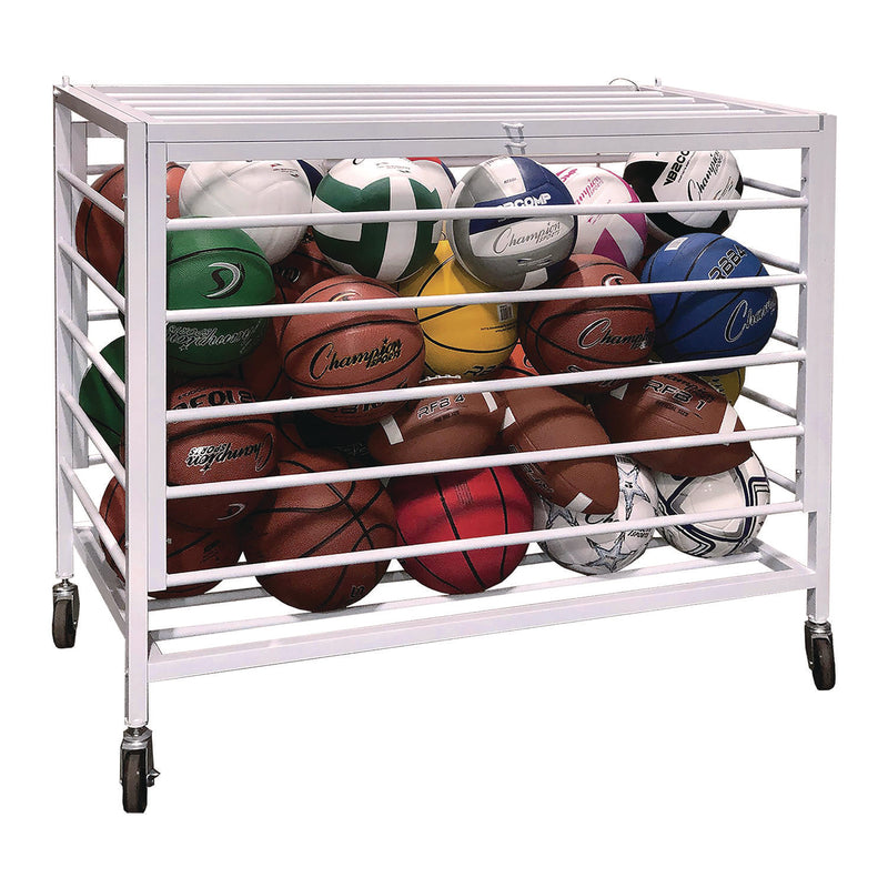 CH Products Economy Locking Ball Carrier, Metal, 264 lb Capacity, 23" x 45" x 32", White (CSIEBLXX) Each