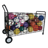 Champion Sports Double-Sided Lockable Ball Locker, Metal, 176 lb Capacity, 24 x 59 x 37, Black (CSIDSLX) Each