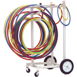 Champion Sports Hoop Storage Rack, Plastic, 176 lb Capacity, 26 x 22 x 49, White (CSIHCRACK) Each