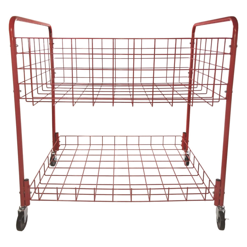 Champion Sports Back Ease Storage Cart, Metal, 176 lb Capacity, 30 x 43 x 45, Red (CSIOCLX) Each
