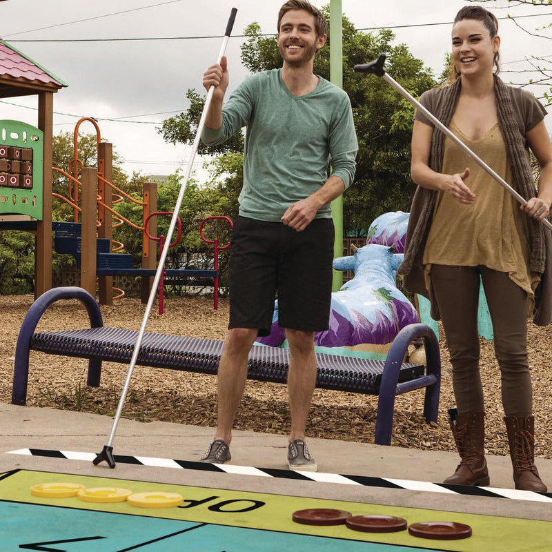 Champion Sports Shuffleboard Set, 4 Cues, 8 Pucks (CSISBA10) Each